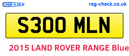 S300MLN are the vehicle registration plates.