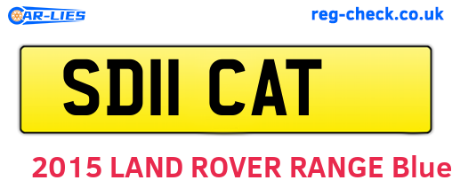 SD11CAT are the vehicle registration plates.