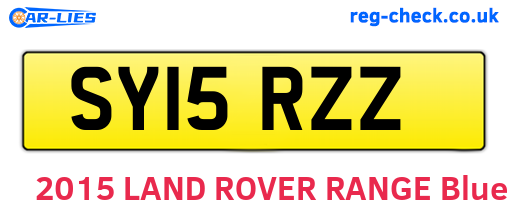 SY15RZZ are the vehicle registration plates.