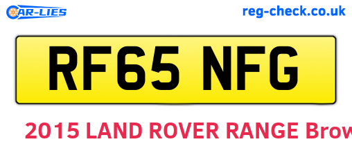 RF65NFG are the vehicle registration plates.