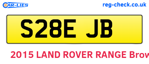 S28EJB are the vehicle registration plates.
