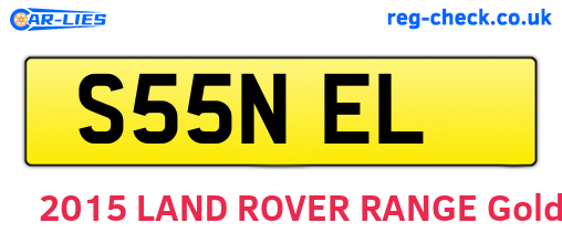 S55NEL are the vehicle registration plates.