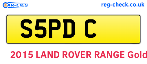 S5PDC are the vehicle registration plates.