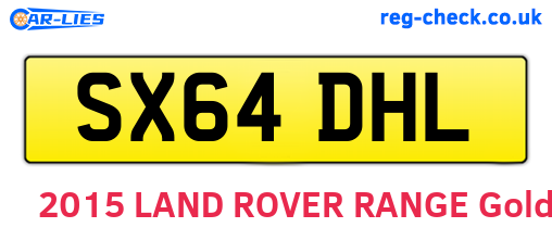 SX64DHL are the vehicle registration plates.