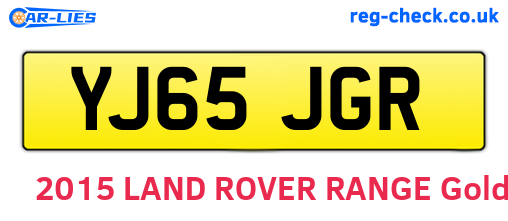 YJ65JGR are the vehicle registration plates.
