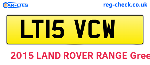 LT15VCW are the vehicle registration plates.