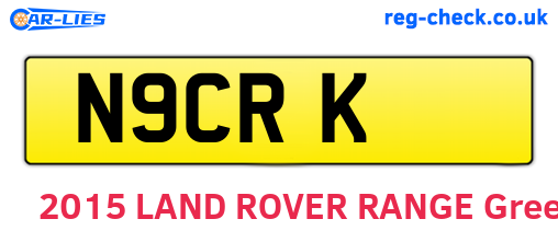 N9CRK are the vehicle registration plates.