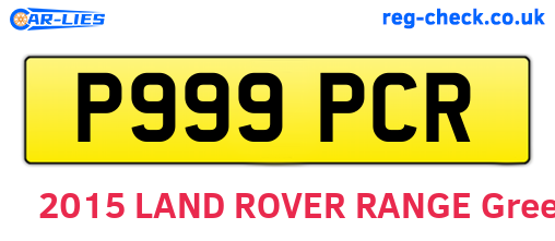 P999PCR are the vehicle registration plates.