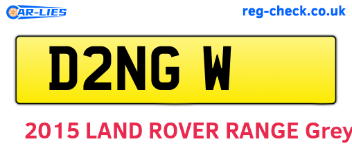 D2NGW are the vehicle registration plates.