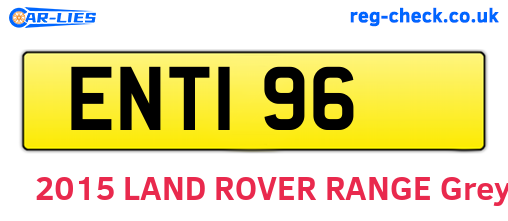 ENT196 are the vehicle registration plates.