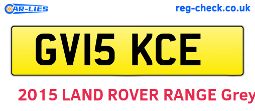 GV15KCE are the vehicle registration plates.