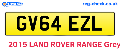 GV64EZL are the vehicle registration plates.
