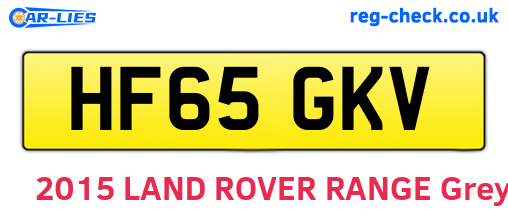 HF65GKV are the vehicle registration plates.