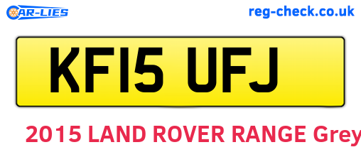 KF15UFJ are the vehicle registration plates.