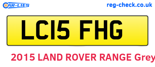 LC15FHG are the vehicle registration plates.