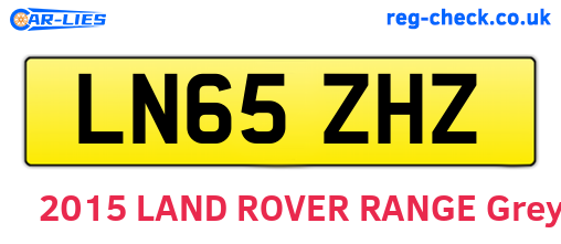 LN65ZHZ are the vehicle registration plates.