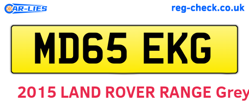 MD65EKG are the vehicle registration plates.