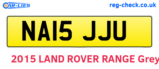 NA15JJU are the vehicle registration plates.