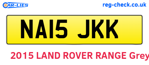 NA15JKK are the vehicle registration plates.
