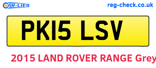 PK15LSV are the vehicle registration plates.