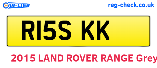 R15SKK are the vehicle registration plates.