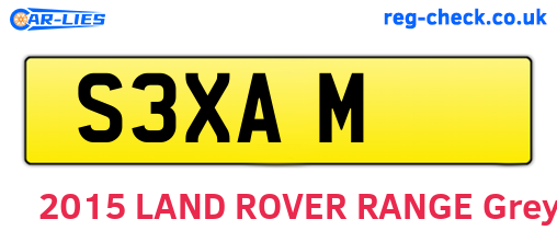 S3XAM are the vehicle registration plates.