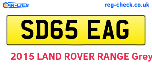 SD65EAG are the vehicle registration plates.