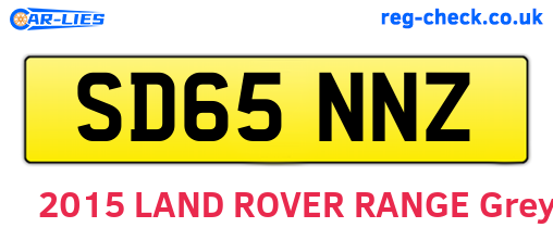 SD65NNZ are the vehicle registration plates.