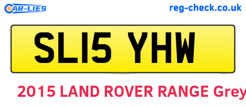 SL15YHW are the vehicle registration plates.