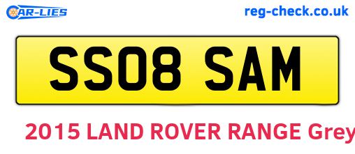 SS08SAM are the vehicle registration plates.
