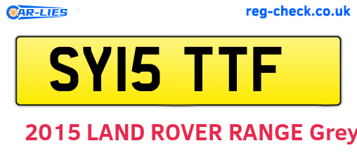 SY15TTF are the vehicle registration plates.