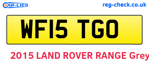 WF15TGO are the vehicle registration plates.