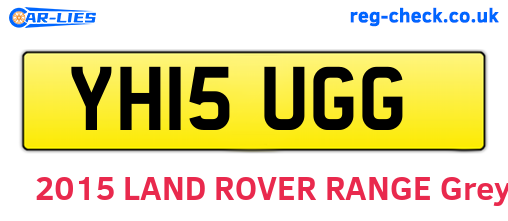 YH15UGG are the vehicle registration plates.