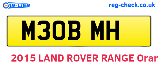 M30BMH are the vehicle registration plates.