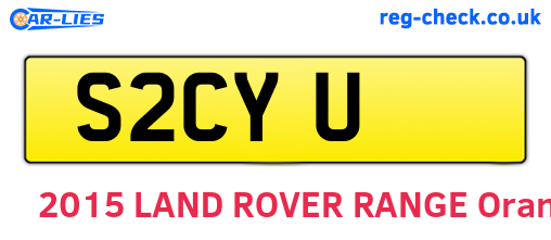 S2CYU are the vehicle registration plates.