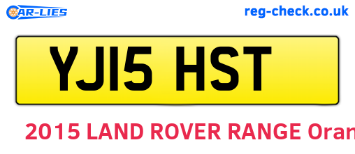 YJ15HST are the vehicle registration plates.