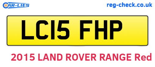 LC15FHP are the vehicle registration plates.