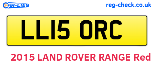 LL15ORC are the vehicle registration plates.