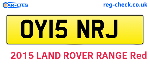 OY15NRJ are the vehicle registration plates.