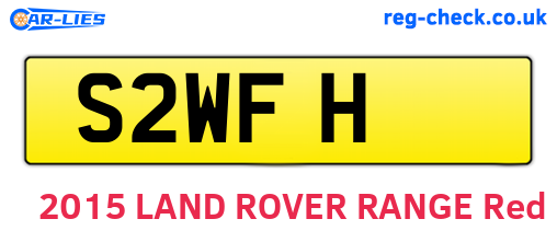 S2WFH are the vehicle registration plates.