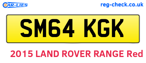 SM64KGK are the vehicle registration plates.