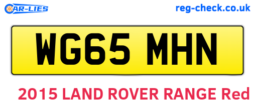 WG65MHN are the vehicle registration plates.