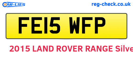FE15WFP are the vehicle registration plates.