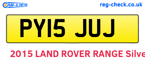 PY15JUJ are the vehicle registration plates.
