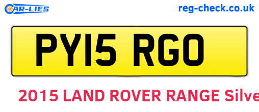PY15RGO are the vehicle registration plates.