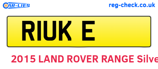 R1UKE are the vehicle registration plates.