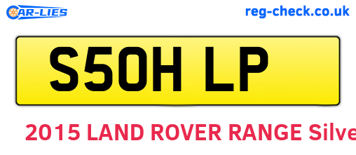 S50HLP are the vehicle registration plates.