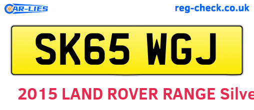 SK65WGJ are the vehicle registration plates.