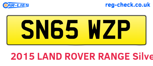 SN65WZP are the vehicle registration plates.