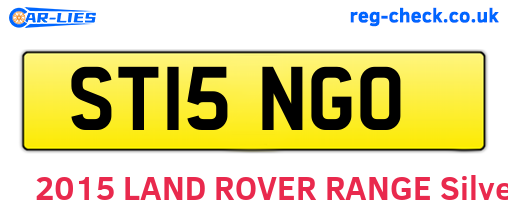 ST15NGO are the vehicle registration plates.